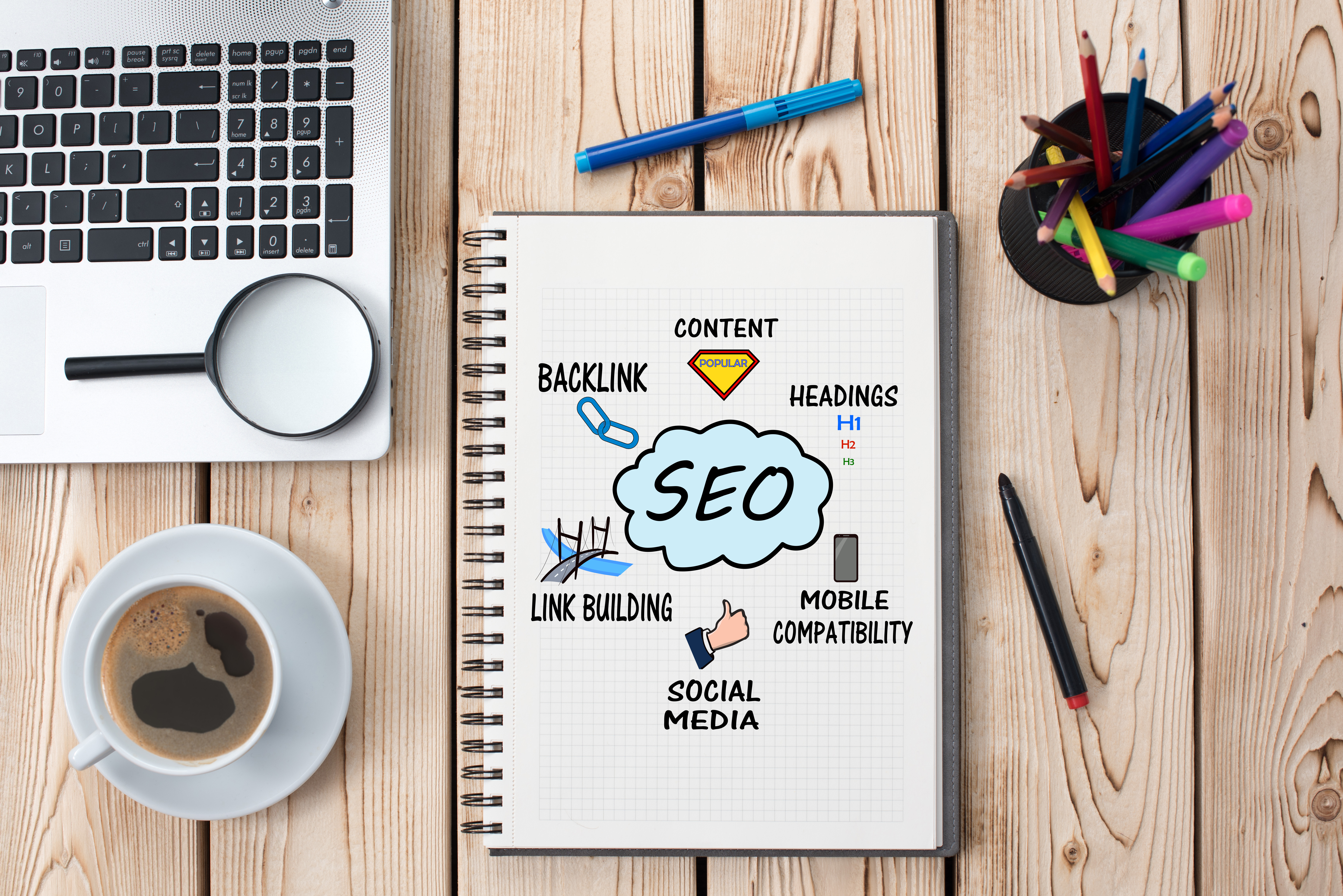 SEO, assist in searches